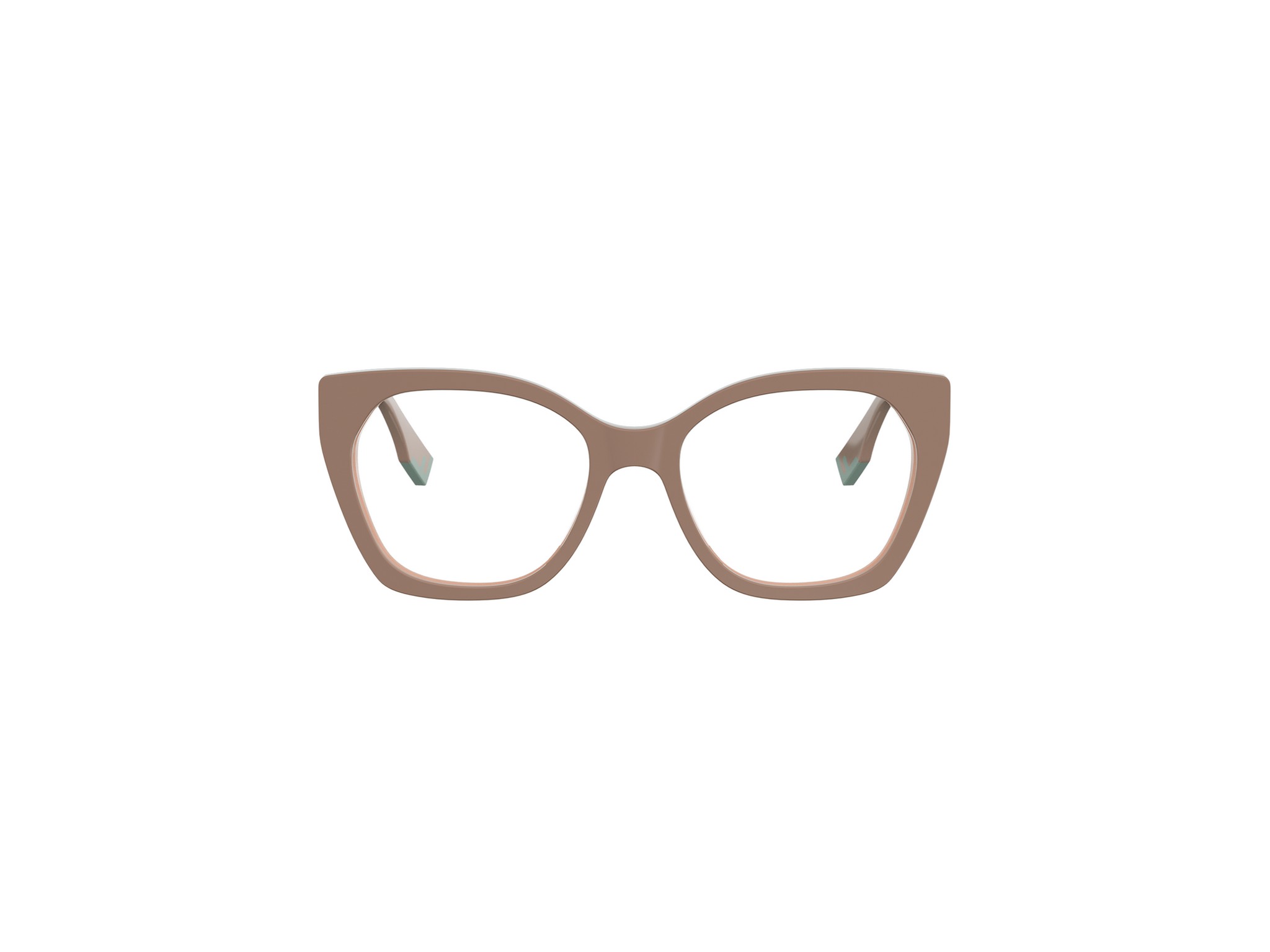 FENDI FE50136I Fendi Way Brown Geometric Eyeglasses