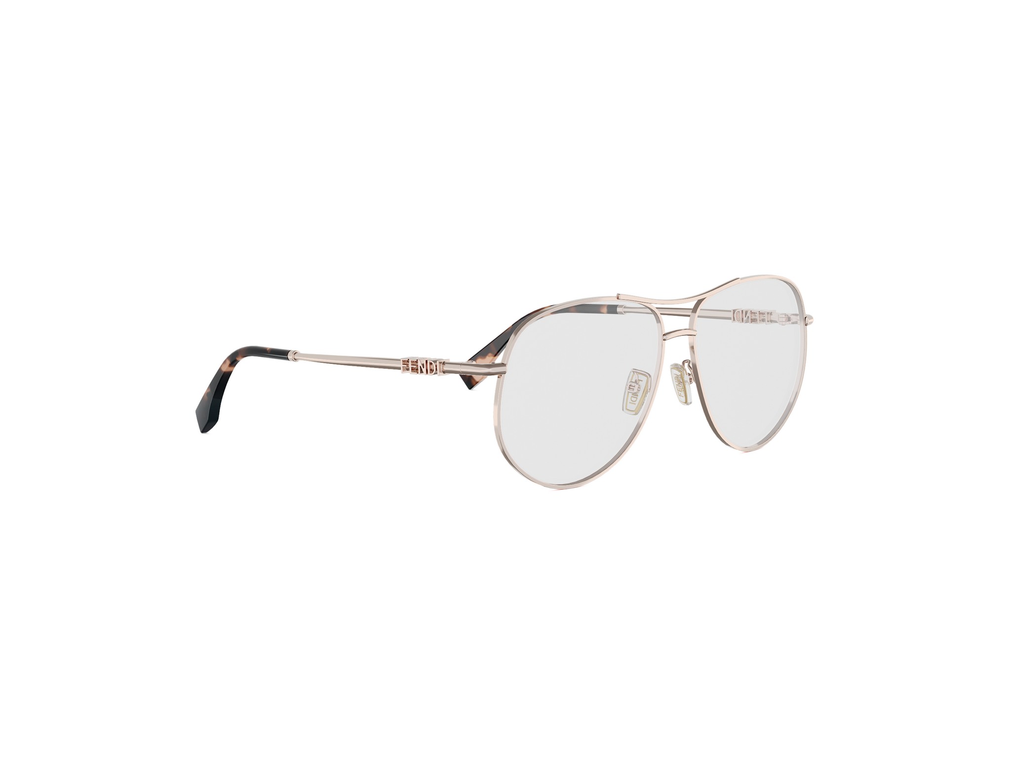 FENDI FE50142U Fendigraphy Rose Pilot Eyeglasses