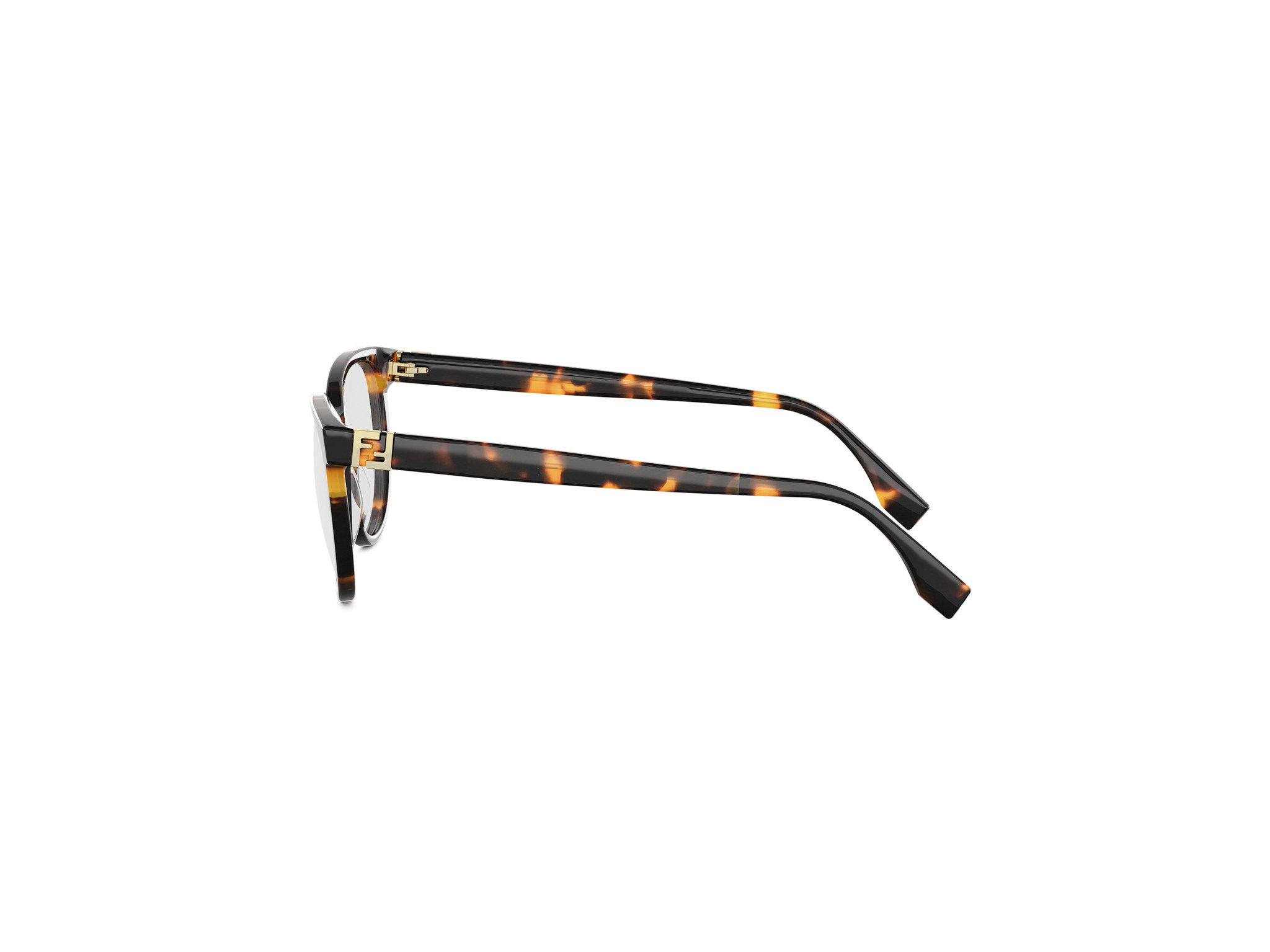 FENDI FE50145I Forever Fendi Havana Round Eyeglasses