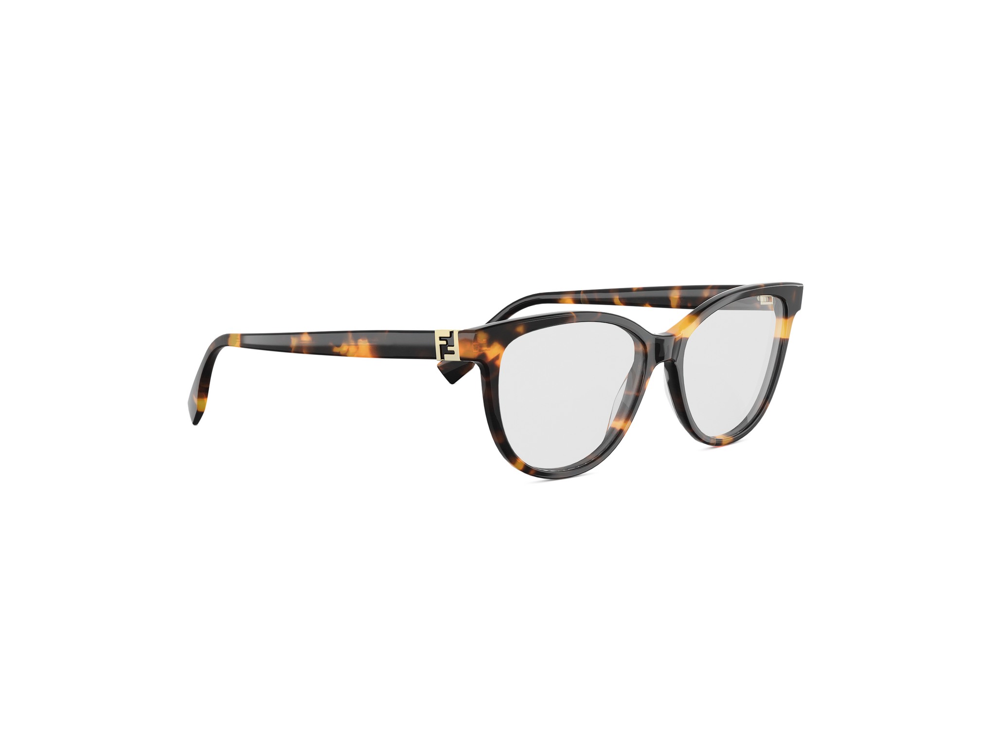 FENDI FE50145I Forever Fendi Havana Round Eyeglasses